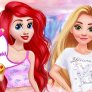 Ariel e Rapunzel Festa com unicórnios