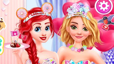 Ariel et Rapunzel La Saint Valentin