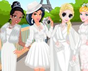 Tiana, Jasmine, Elsa y Cenicienta noche Blanca