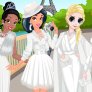 Tiana, Jasmine, Elsa et Cendrillon nuit blanche