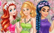 Ariel, Jasmine e Rapunzel Coleção de vestidos