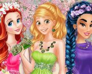 Ariel, Jasmine y Rapunzel Colección de vestidos
