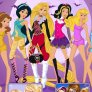 Princesas da Disney na escola secundária dos monstro