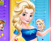 Cheerleading: Anna, Elsa, Pocahontas et Blanche-Neige