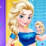 Cheerleading: Anna, Elsa, Pocahontas et Blanche-Neige