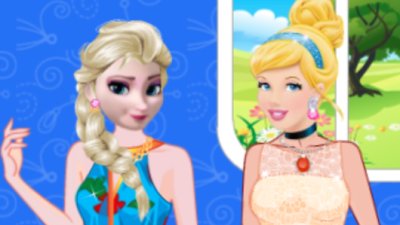 Elsa und Aschenputtel Modewettbewerb