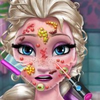 Elsa beim Arzt: Allergie im Gesicht