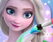 Libro da colorare per Elsa