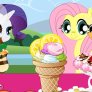 Con de înghețată cu ponei