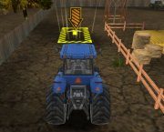 Tractor de granja Estacionamiento 3D