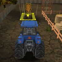 Tractor de granja Estacionamiento 3D