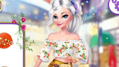 Elsa  rochii cu flori de vara