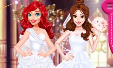 Jogos de Princesas da Disney viram Noivas no Meninas Jogos