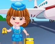 Dziecko Hazel stewardesa ubierać