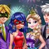 Elsa ve mucizevi ladybug ile Yeni Yıl