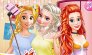 Ariel, Elsa e colega Rapunzel