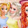 Ariel, Elsa ve Rapunzel çalışma arkadaşı