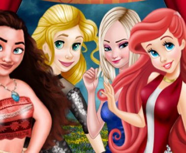 Moana, Elsa, Rapunzel e Ariel