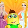 Elsa, Rapunzel und minionii: Live-Übertragung