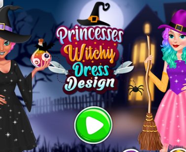 Diseño de vestidos de bruja para princesas