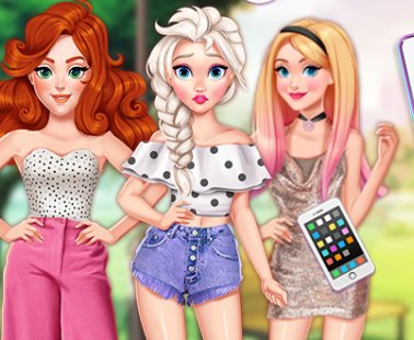 Elsa, Anna und Ariel Virtual Closet