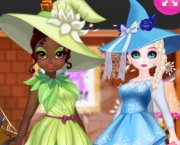 As princesas se transformam em bruxas de Halloween