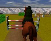 Competencia de caballos en 3D