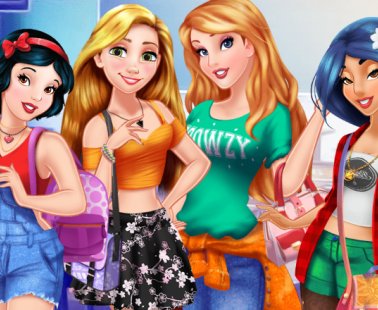 Aurora, Jasmine, Rapunzel e Branca de Neve: de volta à escola