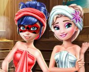 Elsa ve Ladybug Mucizevi sauna