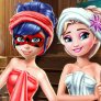 Elsa si Buburuza Miraculoasa la sauna