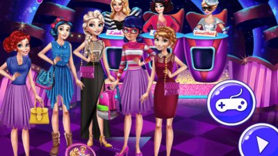 Concours de mode avec 5 princesses