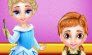 Baby Elsa és Anna Origami és színes