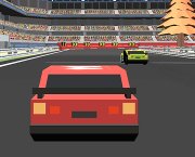 Auto-Rennen des Pixel-3D