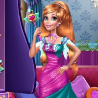 Anna And Ariel Princess Ball Dress Up