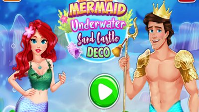 Mermaid Underwater Sand Castle Deco