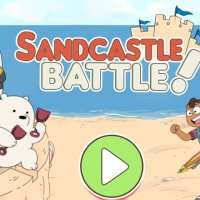 As aventuras dos irmãos ursos defendem o castelo de areia