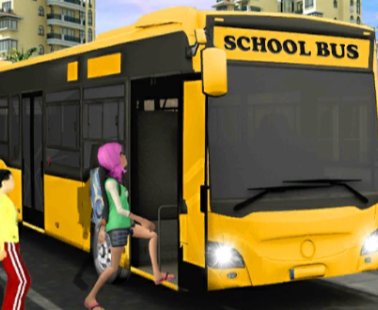 Symulator jazdy autobusem szkolnym