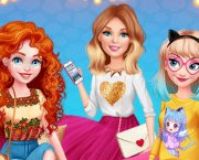 Barbie, Elsa und Merida