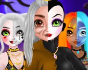 Maquillage d'Halloween Harley Quinn, Blanche-Neige et Moana