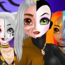 Harley Quinn, Schneewittchen und Moana Halloween Makeup