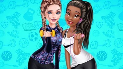 Elsa és Tiana fitness terem