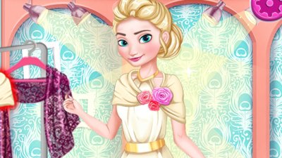 Prenses Elsa ve Barbie gelin kıyafetlerini kanıtlıyor