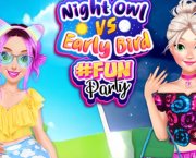 Night Owl vs Early Bird Fun Party
