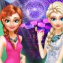 Elsa y Anna una noche fuera