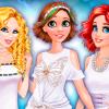 Elsa Ariel, Rapunzel e Cinderela festa