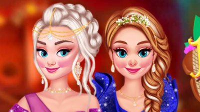 Elsa ve Anna için Magicalball Design elbiseleri