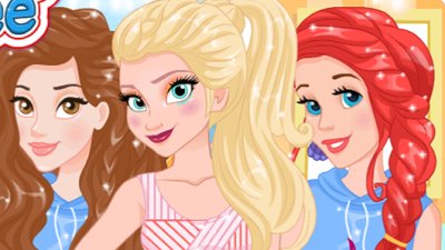 Elsa, Ariel y Belle en competencia