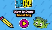 Как нарисовать зверя из сериала Teen Titans Go