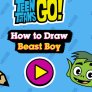 Hogyan rajzolhatjuk ki a Beast Boy-t a Teen Titans Go-ból