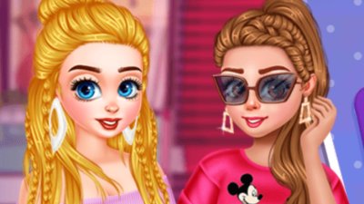 Elsa, Aurora, Merida und Belle Shopping